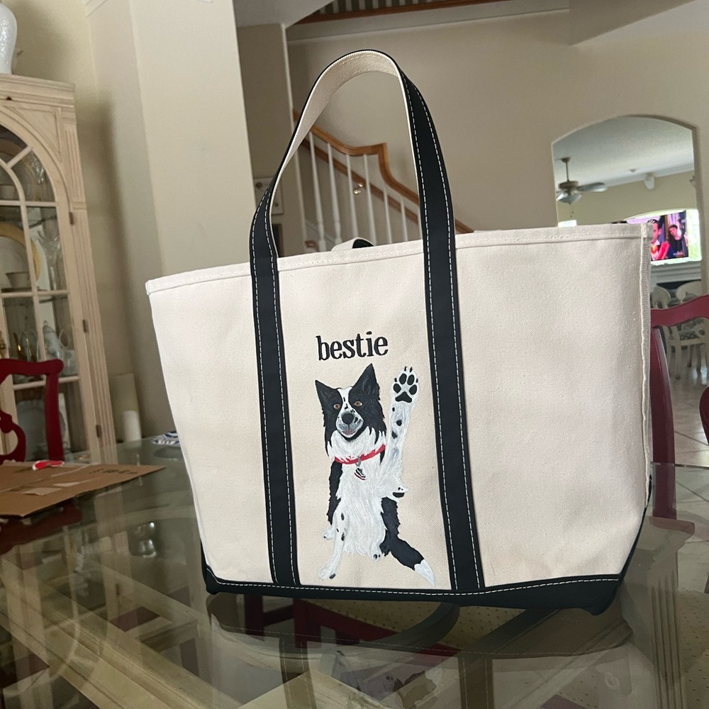 L.L. Bean Handpainted Boat and Tote
